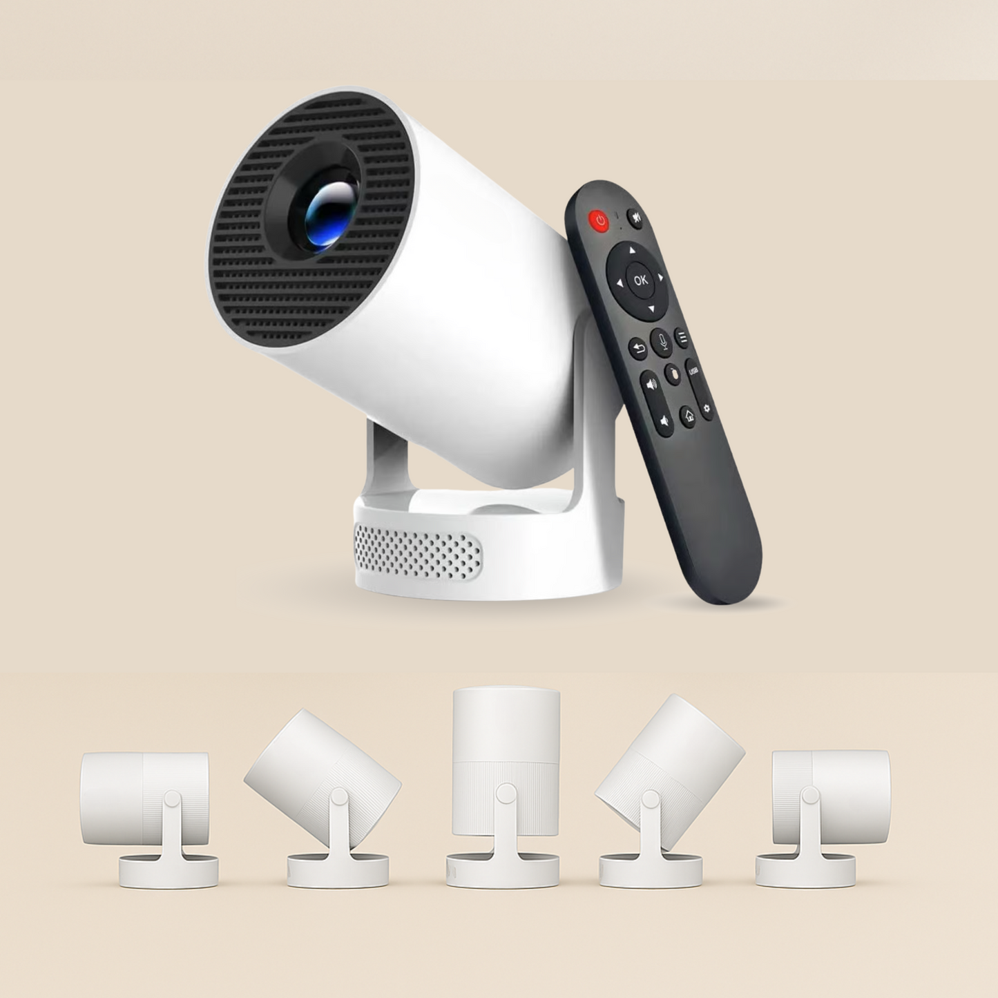 Smart Mini Projector 4K – Built-in Speaker